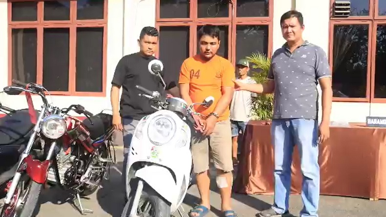 Modus Perampokan Bersenpi di Parkiran Masjid Langkat, Pelaku Pura-Pura Pinjam HP