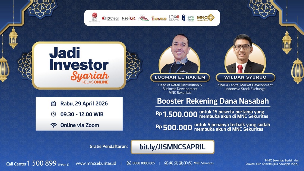 Mau Investasi yang Berkah? Ayo Belajar Jadi Investor Syariah secara Gratis bersama MNC Sekuritas!