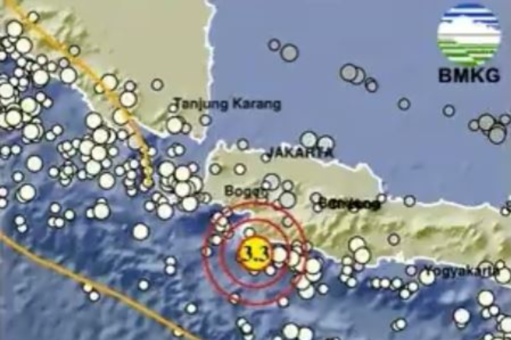 Gempa Hari Ini Magnitudo 3,3 Guncang Sukabumi