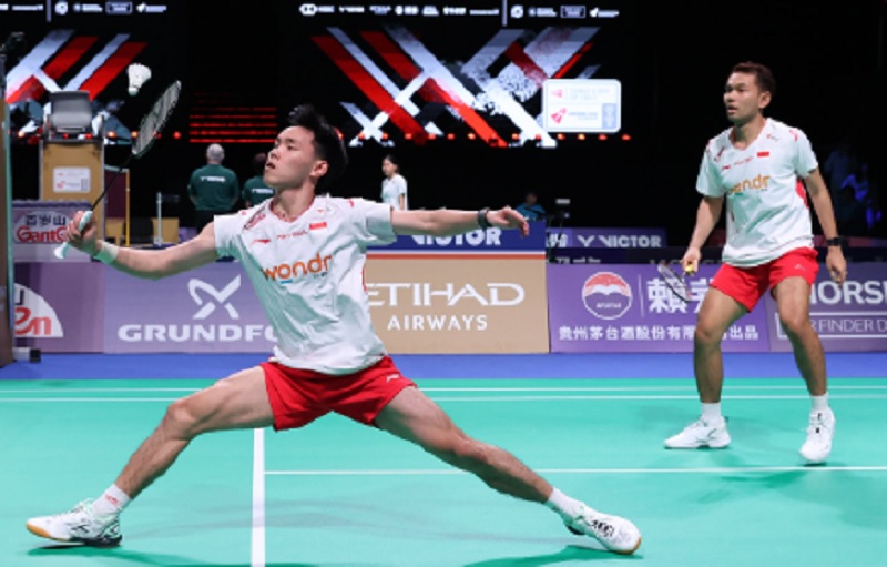 Hasil Piala Thomas 2026: Fajar/Joaquin Menang Dramatis, Indonesia Imbangi Thailand 2-2