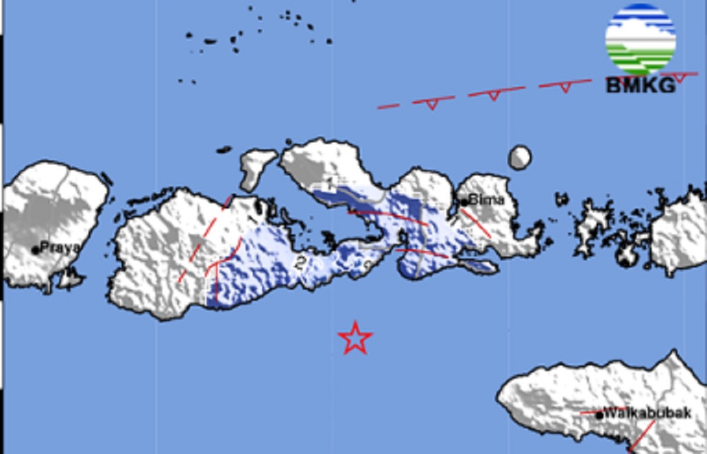 Gempa Terkini M 4,4 Guncang Dompu NTB, Getaran Dirasakan hingga Bima