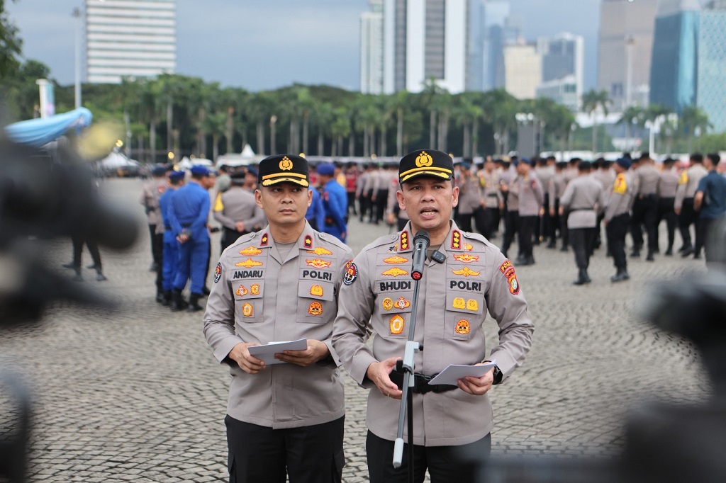 24.980 Personel Gabungan Kawal Hari Buruh 2026 di DPR-Monas Besok