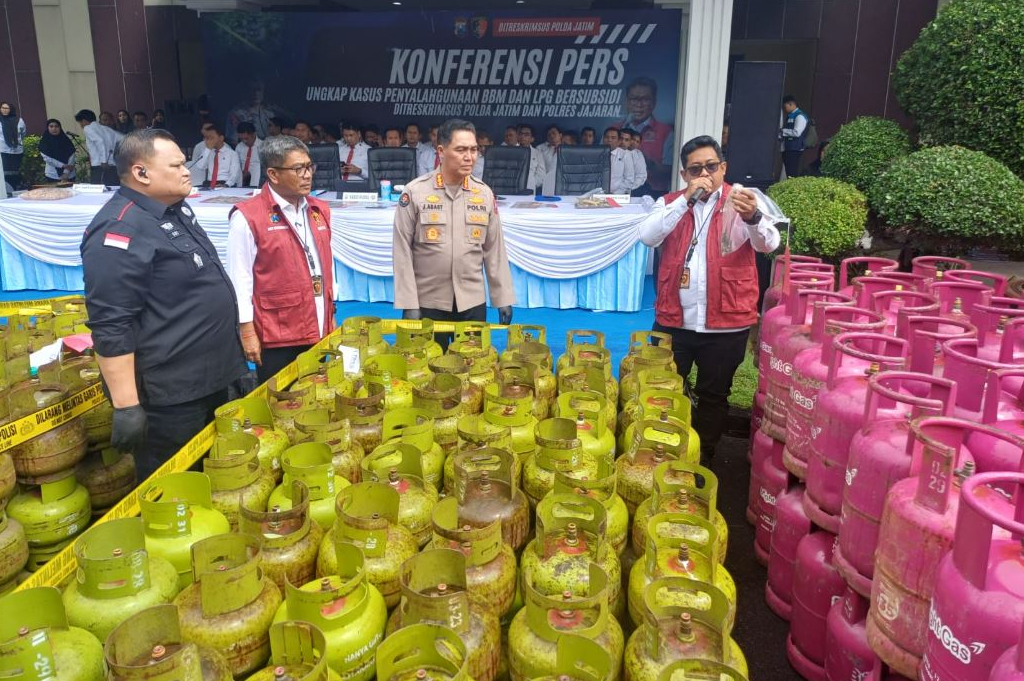 Polisi Sikat Mafia BBM dan LPG Subsidi di Jatim, Negara Rugi Rp7,5 Miliar