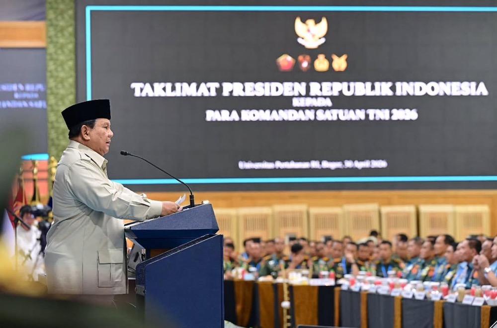 Prabowo Beri Taklimat 3 Jam ke 1.500 Dansat TNI, Ini Isinya