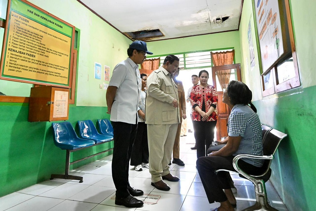 Prabowo Dapat Laporan Puskesmas di Miangas Belum Pernah Diperbaiki sejak Zaman Soeharto