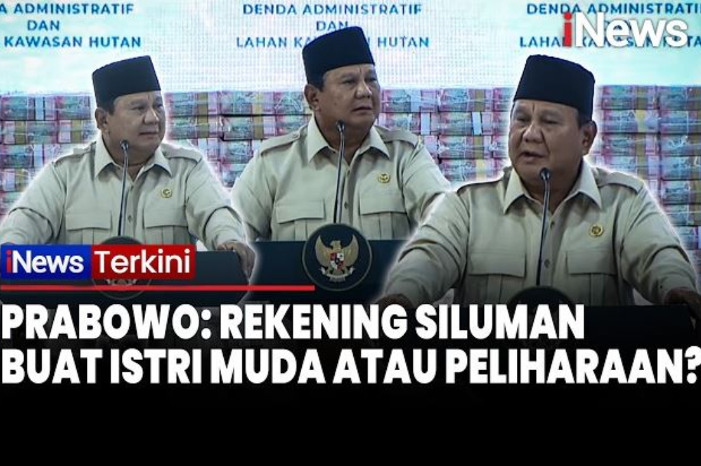 Prabowo Bongkar Rekening Siluman Rp39 Triliun, Singgung Uang Koruptor untuk Istri Muda
