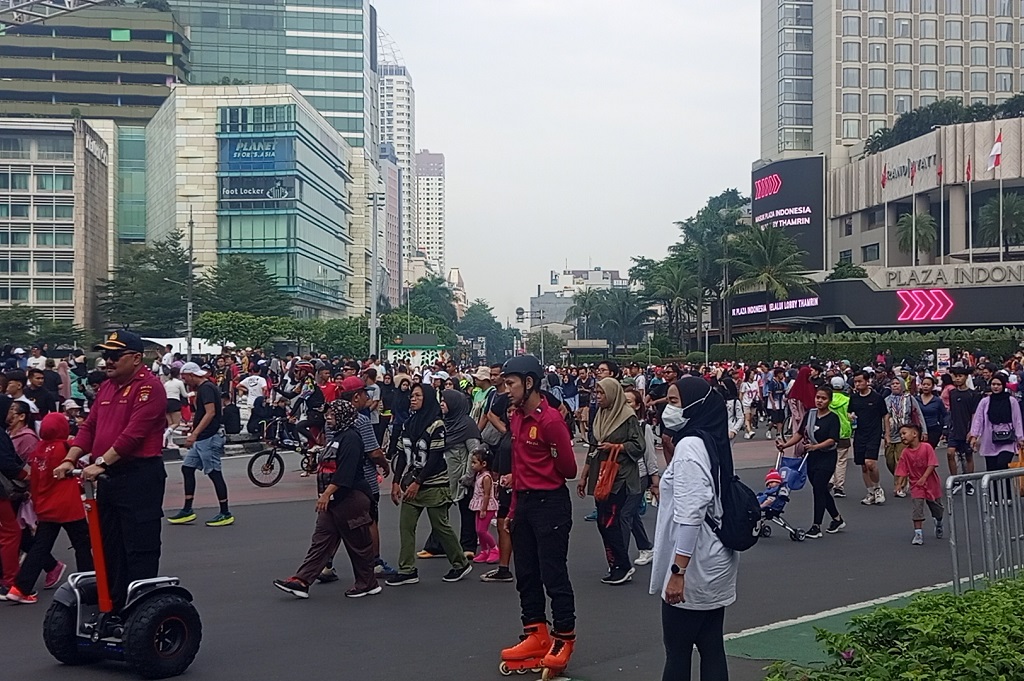 Tak Ada CFD di Rasuna Said Jakarta, Warga Kembali Padati Sudirman-Thamrin