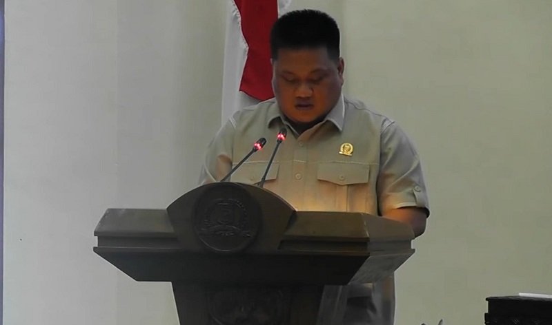 Hadiri Rapat Paripurna DPRD Tanah Bumbu, Andi Rustianto Sampaikan Salam Pemuda