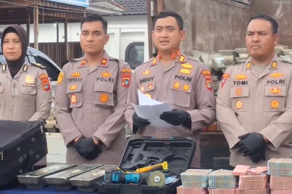 Komplotan Perampok Balok Timah Senilai Rp7 Miliar di Bangka Ditangkap Kurang dari 24 Jam