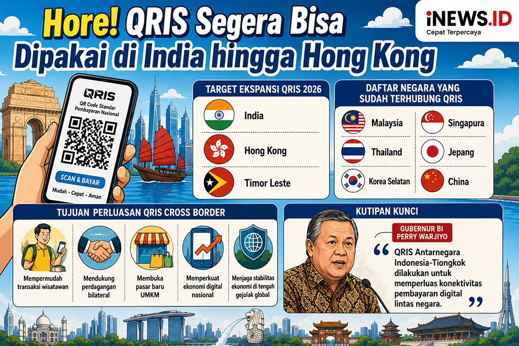 BI Targetkan QRIS Bisa Digunakan di India hingga Hong Kong pada 2026