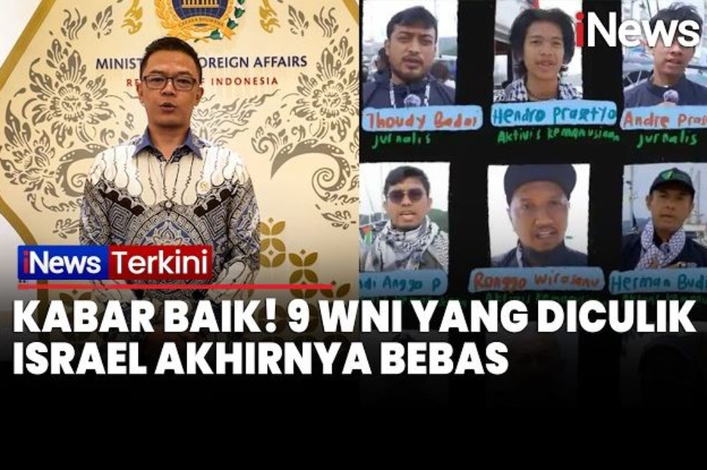 Kabar Baik! 9 WNI yang Diculik Israel Akhirnya Dibebaskan, Menlu: Segera Pulang ke RI 