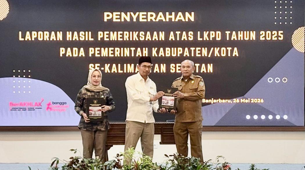 Bupati Kotabaru Terima LHP dari BPK RI Perwakilan Kalsel