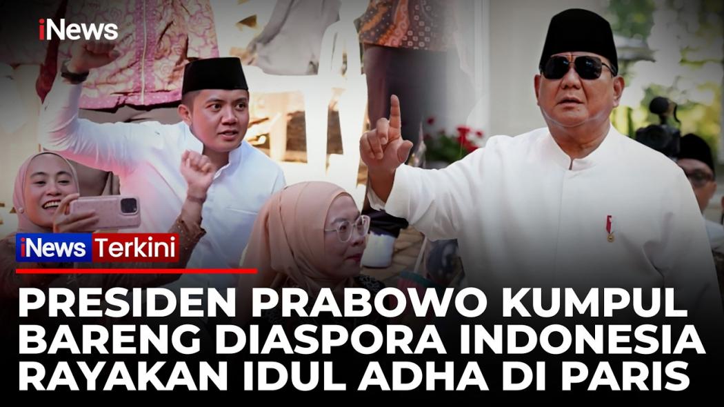 Rayakan Idul Adha di Paris, Presiden Prabowo Salat Berjemaah Bersama WNI di Wisma Indonesia