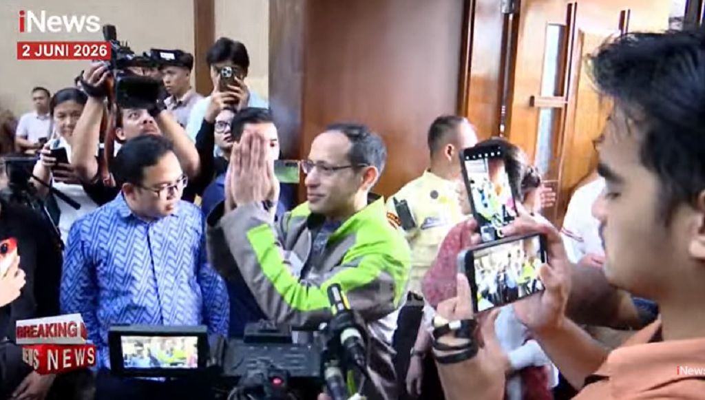 Nadiem Makarim Pakai Jaket Gojek ke Pengadilan Tipikor, Siap Bacakan Pembelaan
