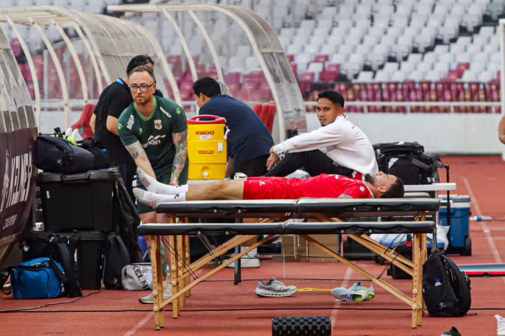 Marselino dan Calvin Verdonk Latihan Terpisah Jelang Timnas Indonesia vs Oman