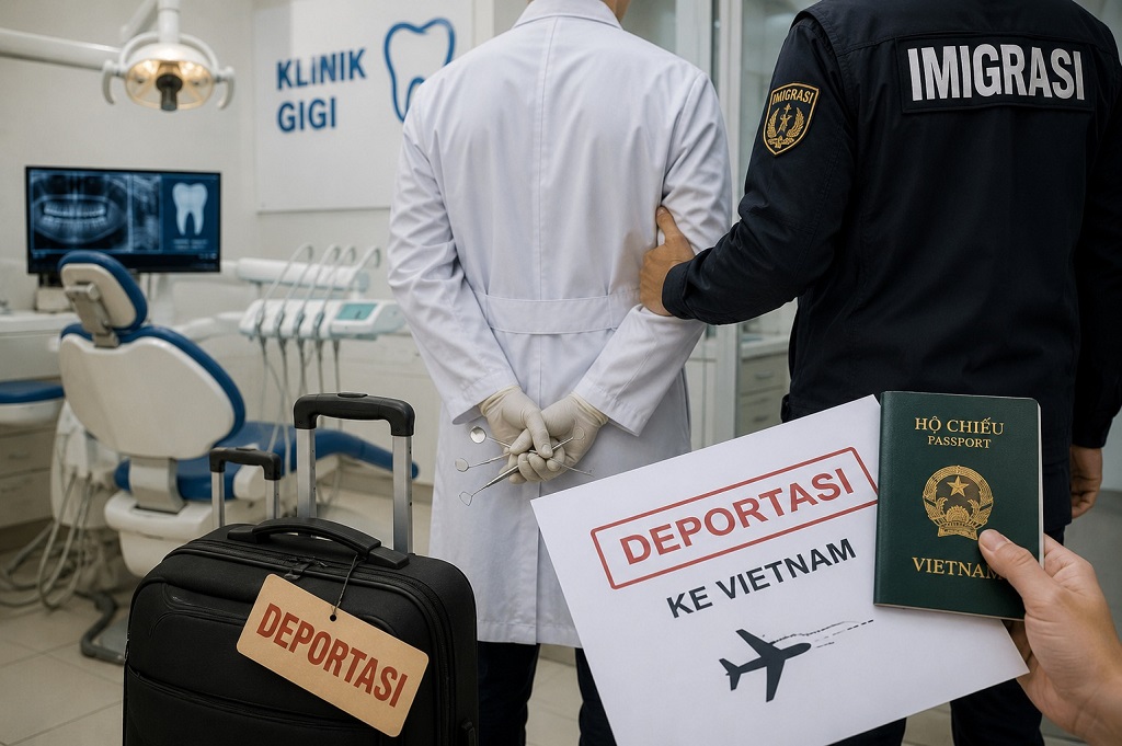 Dokter Gigi asal Vietnam Dideportasi ke Negaranya, Ketahuan Buka Praktik Tak Berizin di Ciputat