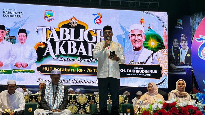 Pemkab Kotabaru Gelar Tabligh Akbar, Ajak Masyarakat Gelorakan Semangat Pembangunan