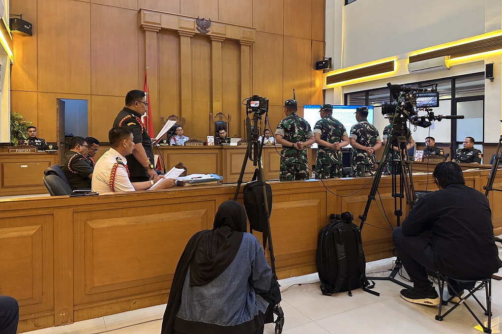 Sidang Replik, Oditur Minta 4 Tentara Penyiram Air Keras Andrie Yunus Divonis sesuai Tuntutan
