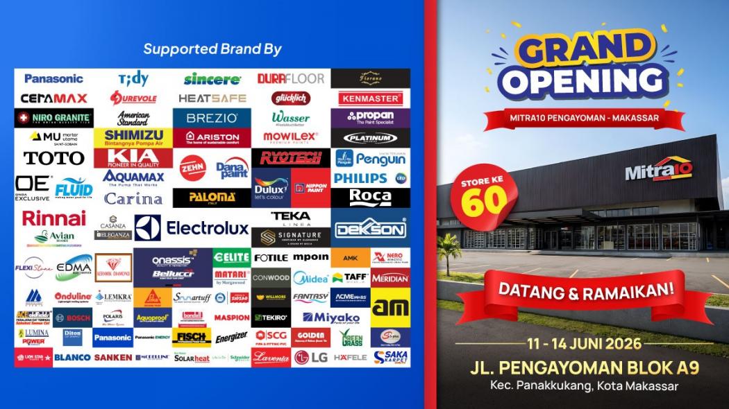 Grand Opening Mitra10 Pengayoman, Hadirkan One Stop Shopping #SelengkapItu dan Promo Menarik