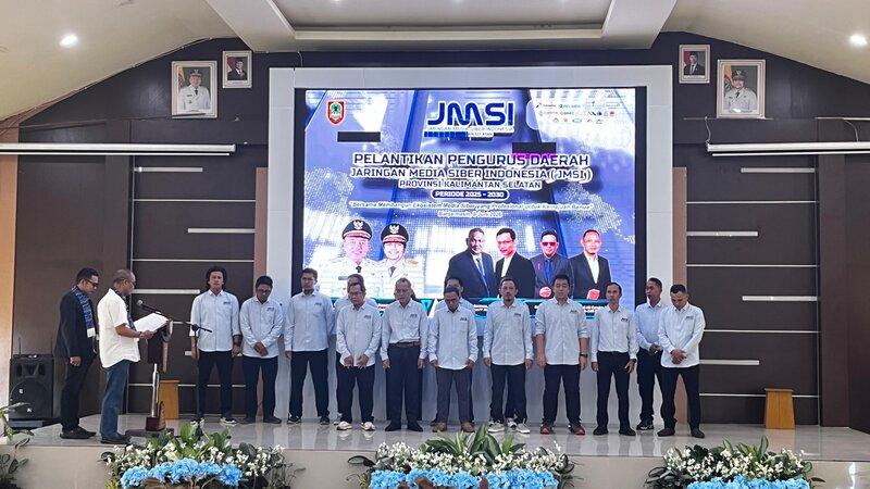 Hadiri Pelantikan JMSI Kalsel, Pemkab Kotabaru Dukung Penguatan Media Siber