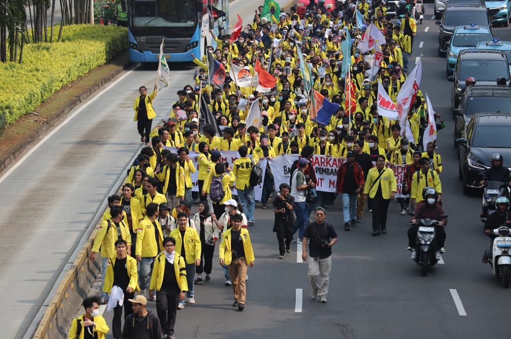 Pesan Polisi ke Mahasiswa yang Demo: Perhatikan Kiri Kanan, Jangan sampai Aksi Ditunggangi