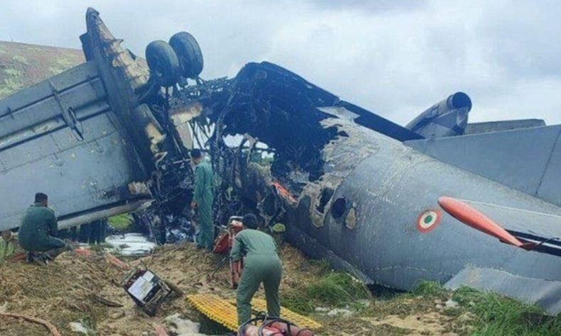 Pesawat Militer India Jatuh Tewaskan 5 Prajurit AU, Kopilot Selamat