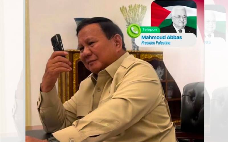 Prabowo Terima Telepon Mahmoud Abbas, Tegaskan Komitmen Indonesia Dukung Perjuangan Palestina