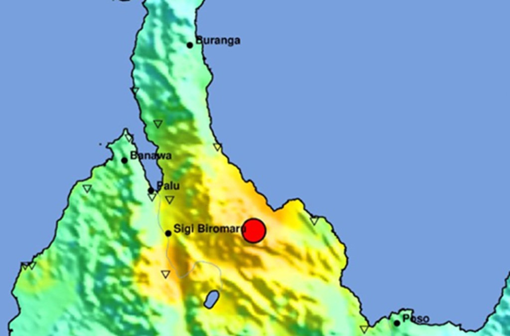 20  Gempa Susulan Guncang Palu Sulteng usai Gempa M6,7, Terbesar Magnitudo 5,2