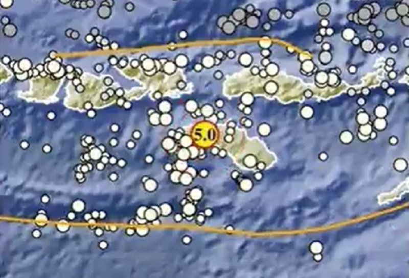 Gempa Terkini M5,0 Guncang Waikabubak NTT, BMKG: Tak Berpotensi Tsunami
