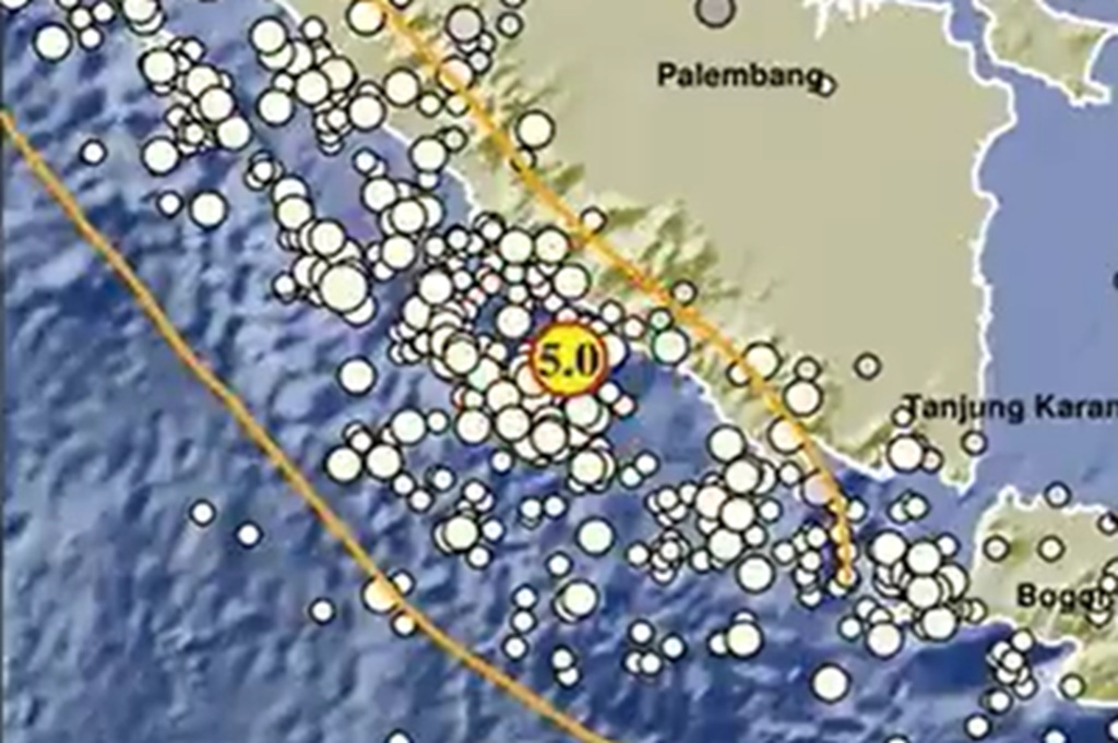 Gempa Terkini M5,0 Guncang Kaur Bengkulu, BMKG: Tak Berpotensi Tsunami