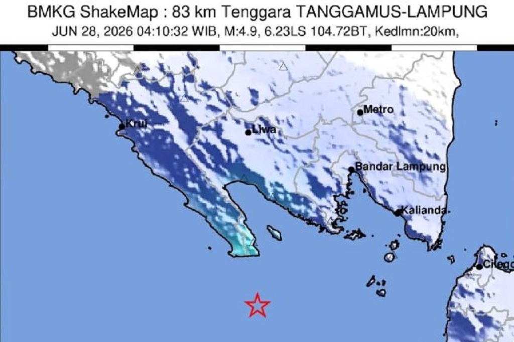 BMKG Ungkap Penyebab Gempa Tanggamus M4,9 Dipicu Aktivitas Sesar Aktif
