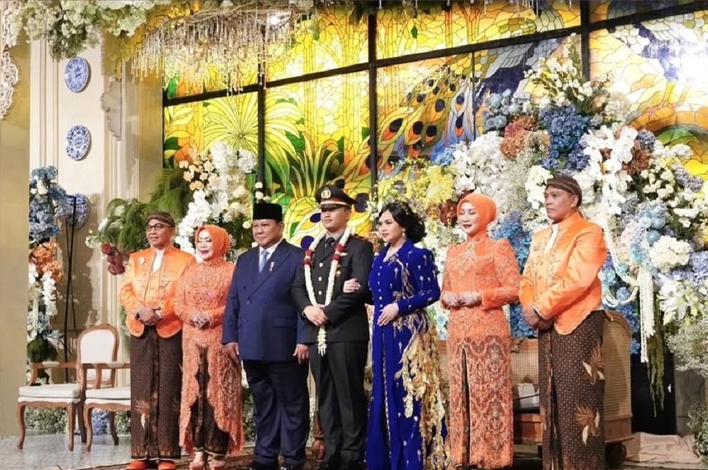 Momen Presiden Prabowo Hadiri Resepsi Pernikahan Putri Ketua KPK Setyo Budiyanto