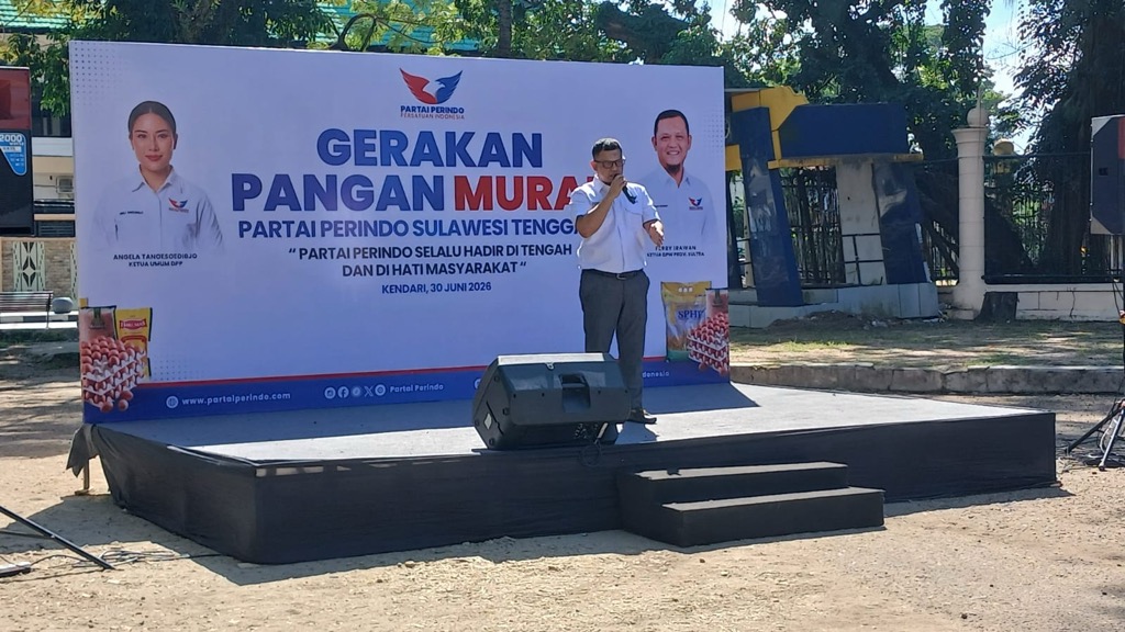 Warga Kendari Serbu Gerakan Pangan Murah Perindo, Ferry Irawan: Komitmen Bantu Masyarakat 