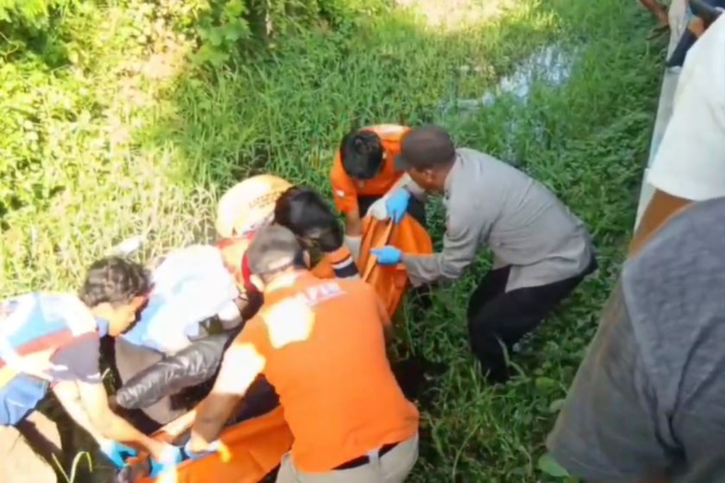Mojokerto Geger, Supeltas Ditemukan Tewas Mengapung di Aliran Irigasi