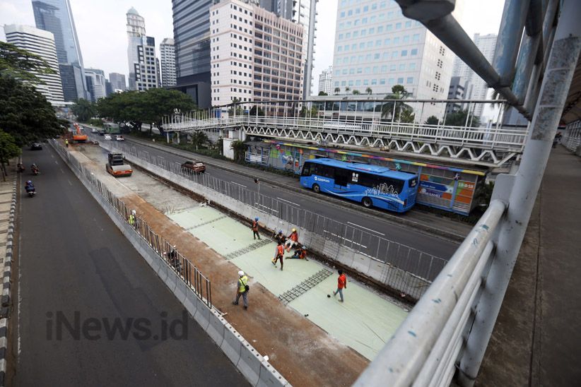 Revitalisasi 3 JPO Jalan Sudirman Butuh 2 Bulan, Ini Rekayasa Lalinnya