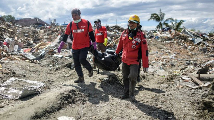 Terus Bertambah, Korban Meninggal Bencana Gempa Sulteng 1.948 Jiwa