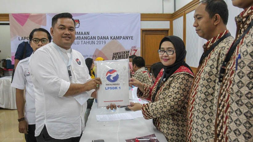Perindo Laporkan Dana Kampanye Rp82 Miliar ke KPU