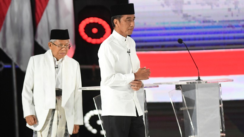 Jokowi-Ma'ruf Unggul Sementara di Quick Count Sejumlah Lembaga Survei