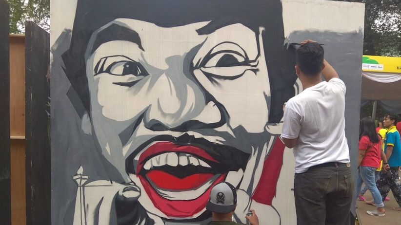 Wajah Benyamin Sueb Ramaikan Lomba Mural Fpl Jakarta