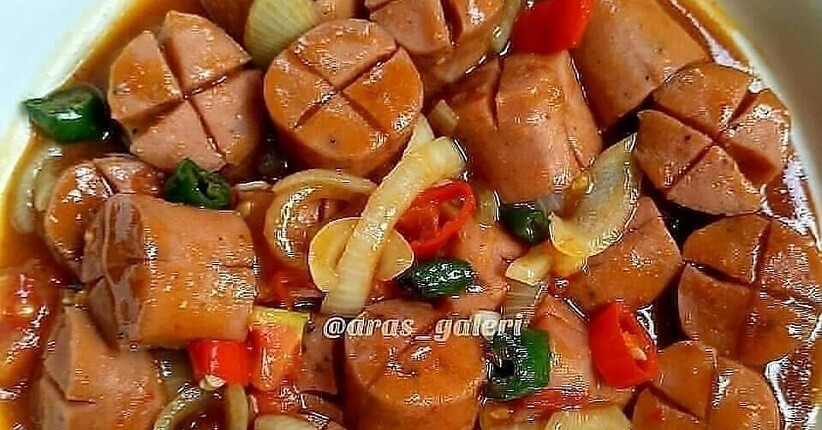Makan Siang Sederhana Dengan Olahan Sosis Enak Dimasak Asam Manis