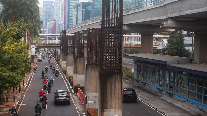 Tiang Monorel di Rasuna Said bakal Dibongkar, Pramono: Tak Ada Penutupan Jalan