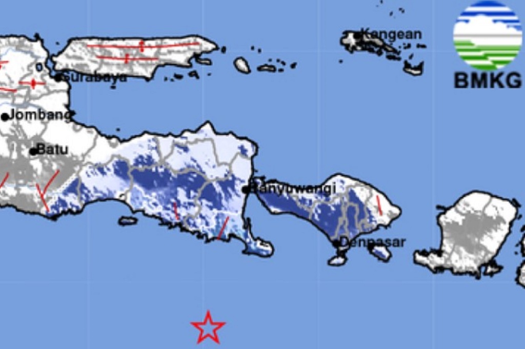 Gempa Hari Ini M 3,4 Guncang Jembrana Bali, Berpusat di Laut Gempa Hari Ini M 3,4 Guncang Jembrana Bali, Berpusat di Laut