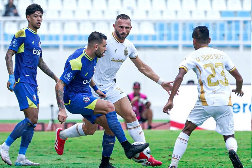 Hasil Bhayangkara FC vs Arema FC di Super League: Singo Edan Kalah Dramatis 2-1