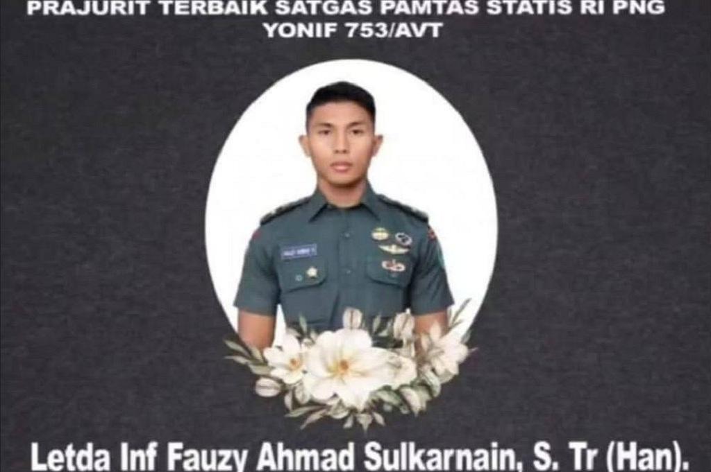 Lulusan Akmil 2023, Letda Fauzi Perwira Muda TNI asal Pangkep Gugur Ditembak OPM di Kiwirok