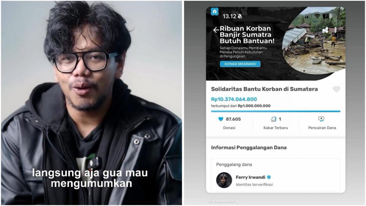 Terkumpul Rp10,3 Miliar dalam 24 Jam, Open Donasi Ferry Irwandi Resmi Ditutup! Terkumpul Rp10,3 Miliar dalam 24 Jam, Open Donasi Ferry Irwandi Resmi Ditutup!