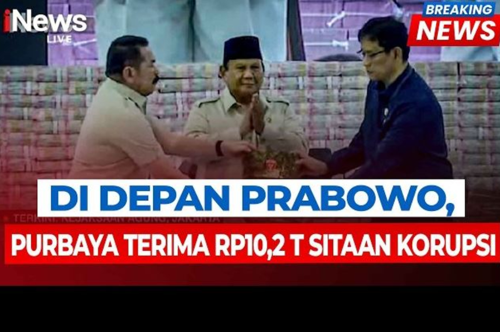 Disaksikan Prabowo, Purbaya Terima Uang Sitaan Negara Rp10,2 Triliun Disaksikan Prabowo, Purbaya Terima Uang Sitaan Negara Rp10,2 Triliun