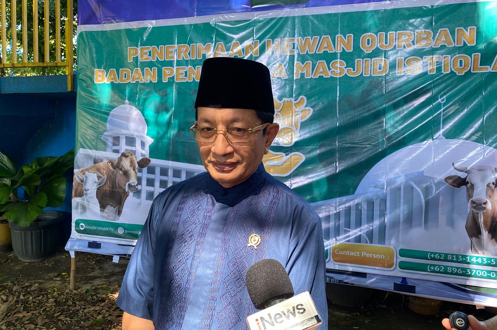 Masjid Istiqlal Mampu Sembelih 200 Kurban, Menag Jamin Darah Hewan Tak Mengalir ke Sungai