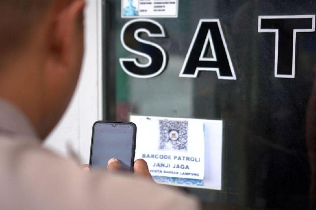 Polda Lampung Terapkan Patroli Barcode Cegah Kriminalitas, Aktivitas Polisi Dipantau Real Time