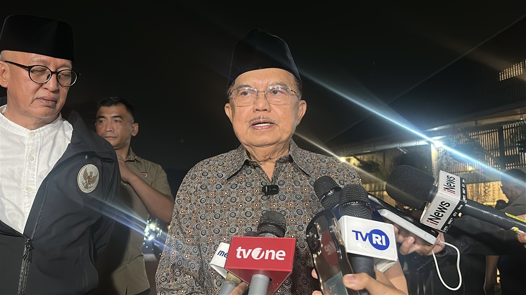 JK Melayat ke Rumah Duka Ryamizard Ryacudu, Kenang Momen Penanganan Tsunami Aceh
