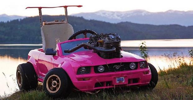 Youtuber Gabungkan Mobil Barbie Dan Go Kart Jadi Drift Car
